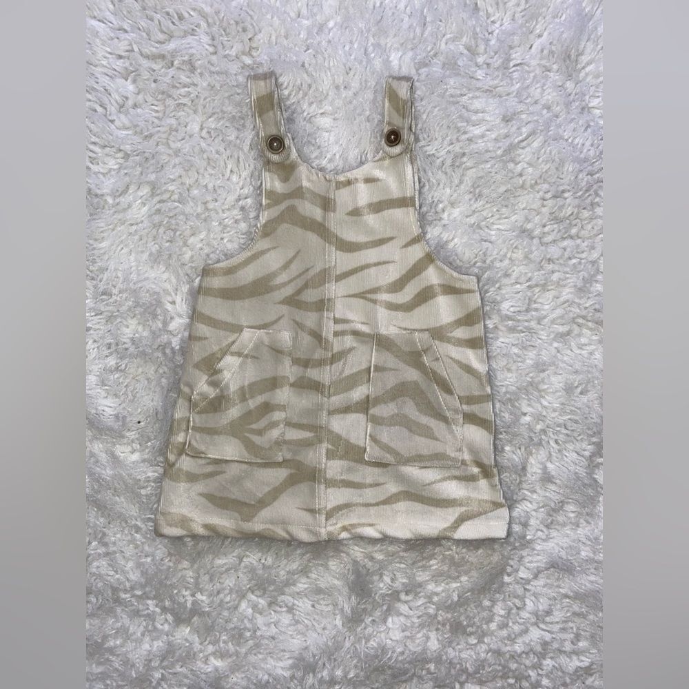 Jessica Simpsons Zebra Print Corduroy Dress Size 18 Months